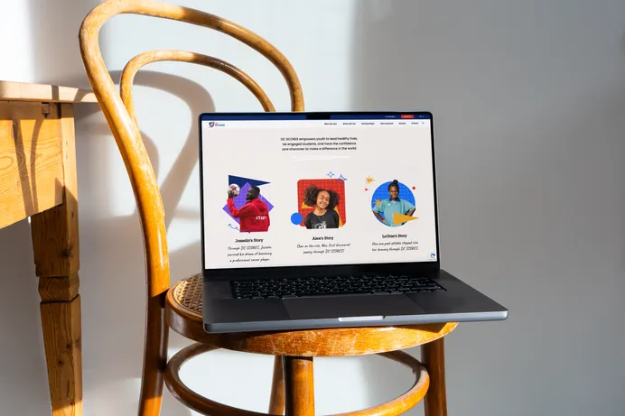 DC Scores website design