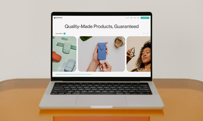 Genimex brand strategy and website redesign