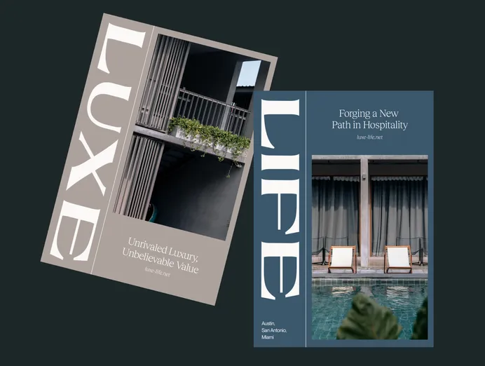 Luxe Life website and branding