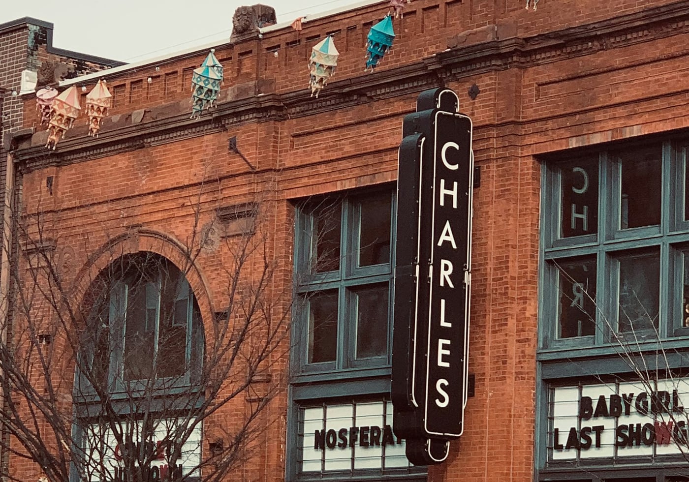 The Charles Theater marquee in Baltimore