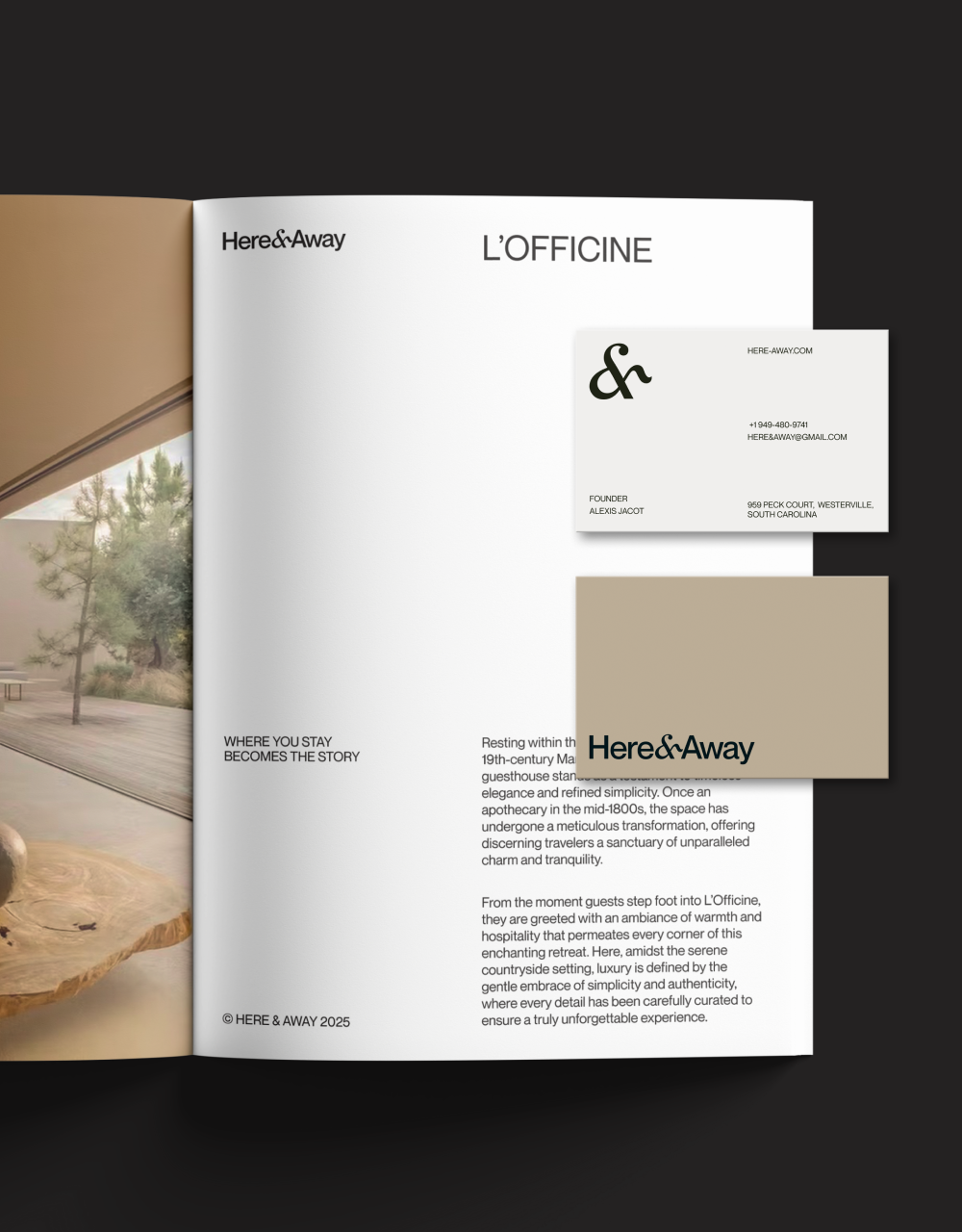 Brand identity work by Duo Studio showing Finturity business cards