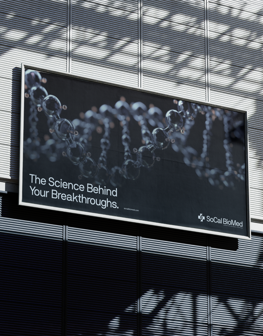 Content design example showing fm. brand billboard campaign